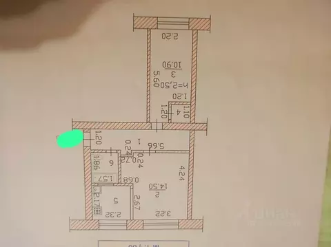 2-к кв. Чувашия, Чебоксары ул. Юрия Гагарина, 21 (41.1 м)
