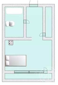 Квартира, студия, 27 м