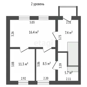 4-к кв. Вологодская область, Сокольский муниципальный округ, Кадников ...