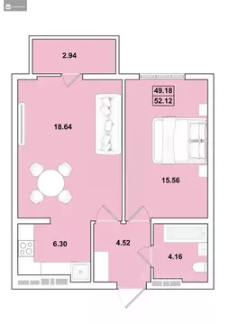 2-к кв. Иркутская область, Иркутск Ново-Ленино мкр, Огни Города жилой ...