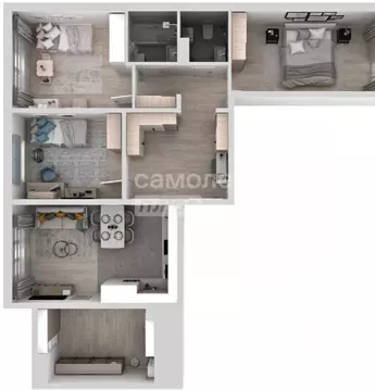 4-к кв. Липецкая область, Липецк ул. Перова, 2Д (91.18 м)