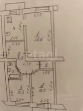 3-к кв. Коми, Сыктывкар Коммунистическая ул., 62 (60.3 м)