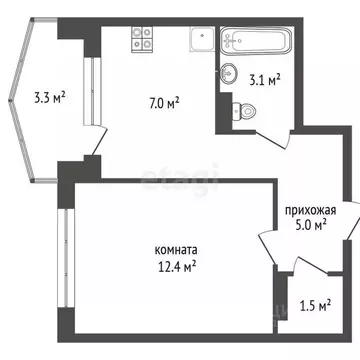 1-к кв. Крым, Ялта ул. Изобильная, 24 (30.0 м)