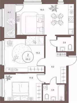 2-к кв. Пензенская область, Пенза Арбеково жилрайон, Дальнее Арбеково ...