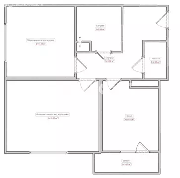 2-комнатная квартира: Воронеж, улица Ломоносова, 80 (61.6 м)