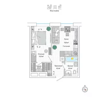 2-к кв. Приморский край, Владивосток ул. Нейбута (40.8 м)