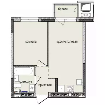 1-к кв. Удмуртия, Ижевск Культбаза жилрайон, 8-й мкр, Ежевика жилой ...