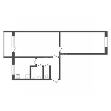 2-к кв. Тверская область, Тверь ул. Маршала Василевского, 23 (44.0 м)
