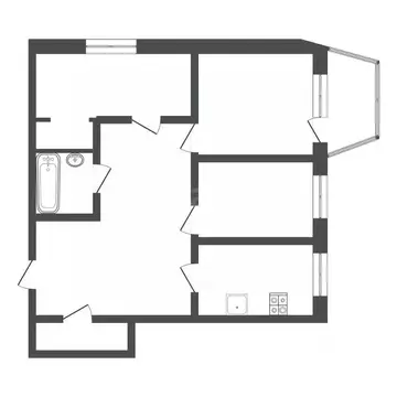 3-к кв. Тульская область, Тула ул. Хворостухина, 1 (80.0 м)