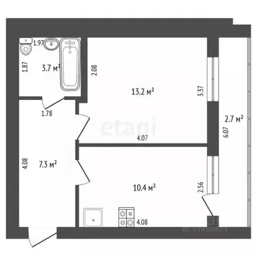 1-к кв. Марий Эл, Медведево городское поселение, Медведево пгт ул. ...