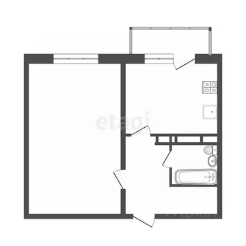 1-к кв. Воронежская область, Воронеж ул. Ильича, 61 (28.9 м)