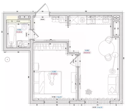 1-к кв. Рязанская область, Рязань ул. Александра Полина, 3 (38.9 м)