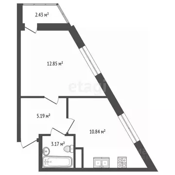1-к кв. Ленинградская область, Мурино Всеволожский район, просп. ...