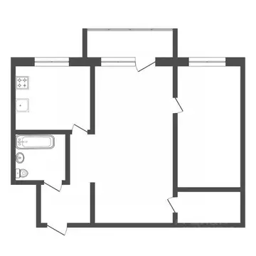 2-к кв. Нижегородская область, Нижний Новгород ул. Заломова, 5 (44.3 ...