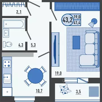 1-к кв. Орловская область, Орловский муниципальный округ, д. Образцово ...