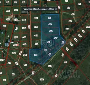 Участок в Вологодская область, д. Мальгино (Подлесный сельсовет) ул. ...