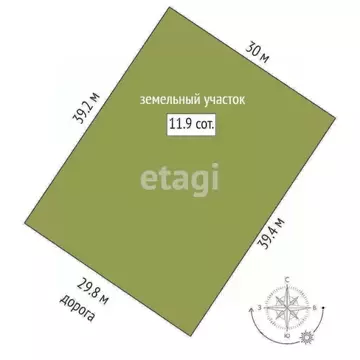 Участок в Ростовская область, Азов Азовский район, Соловьиный пер. ...