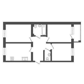 3-к кв. Тюменская область, Тюмень ул. Надира Сагдеева, 4 (60.8 м)