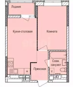 1-к кв. Удмуртия, Ижевск ул. 10 лет Октября, 79А (39.9 м)