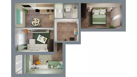 3-к кв. Башкортостан, Уфа городской округ, д. Ветошниково Город ...