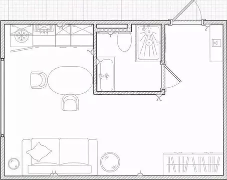 Студия Москва Коломенская ул., 9 (23.1 м)