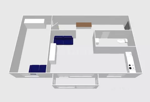 2-к кв. Сахалинская область, Южно-Сахалинск Сахалинская ул., 39 (46.0 ...