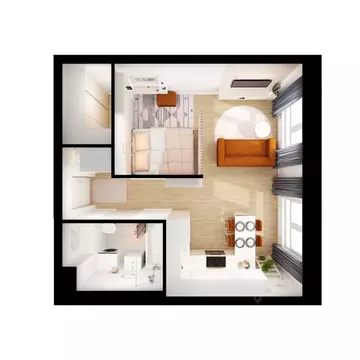 1-к кв. Москва Новоостаповская ул., 7к2 (33.91 м)