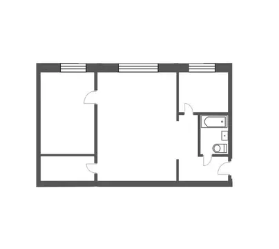 2-комнатная квартира: Сатка, Индустриальная улица, 8 (40.4 м)