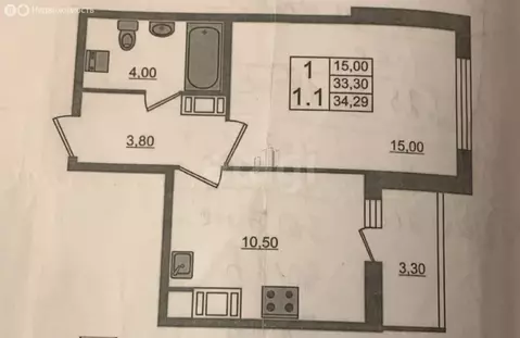 1-комнатная квартира: Санкт-Петербург, территория Усть-Славянка, ...