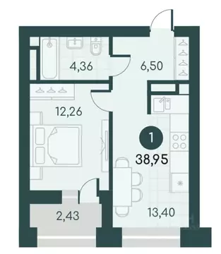1-к кв. Курганская область, Курган Малиновые высоты жилой комплекс ...