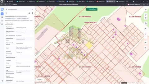 Участок в Бурятия, Кабанский район, с. Сухая  (13.35 сот.)