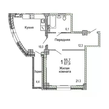 1-к кв. Приморский край, Владивостокский городской округ, пос. ...