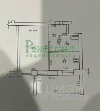 1-к кв. Брянская область, Брянск ул. Димитрова, 58 (49.2 м)