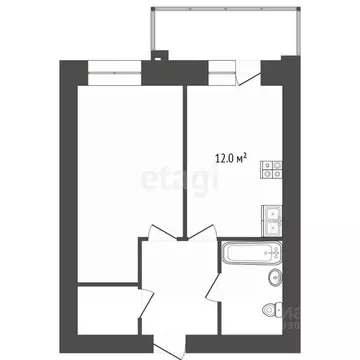 1-к кв. Томская область, Северск ул. Славского, 24 (42.0 м)