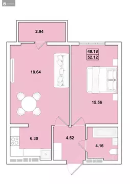 2-к кв. Иркутская область, Иркутск Ново-Ленино мкр, Огни Города жилой ...