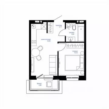 1-к кв. Приморский край, Владивосток Сердце квартала жилой комплекс ...