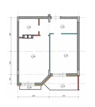 1-к кв. Калужская область, Обнинск ул. Усачева, 21 (47.0 м)