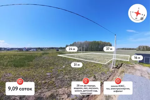 Участок в Тюменская область, Тюменский муниципальный округ, с. Кулига, ...