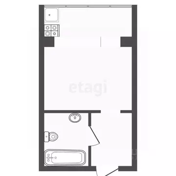 Студия Тюменская область, Тюмень ул. 30 лет Победы, 81 (18.9 м)