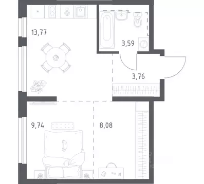 Студия Башкортостан, Уфа ул. Рашита Манурова (38.94 м)