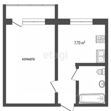 1-к кв. Ямало-Ненецкий АО, Ноябрьск Магистральная ул., 79 (35.0 м)
