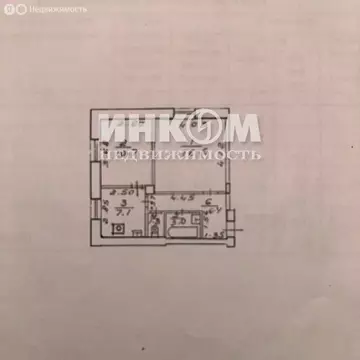 2-комнатная квартира: Люберцы, Красногорская улица, 15 (45.1 м)