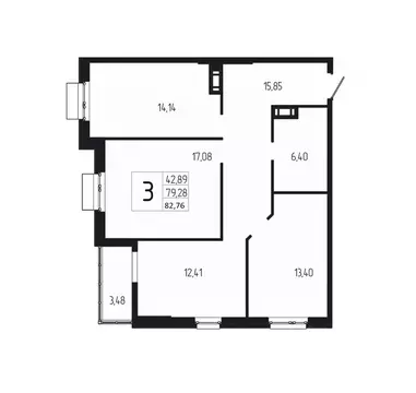 3-к кв. Волгоградская область, Волгоград 127-й кв-л, Дуэт жилой ...