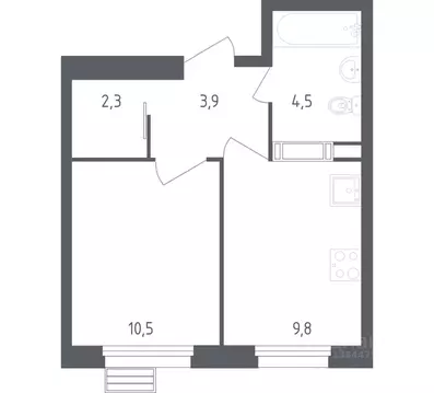 1-к кв. Москва Сосенское поселение, просп. Куприна, 30к2 (30.1 м)