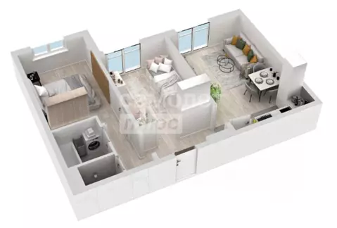 3-к кв. Липецкая область, Липецк ул. Перова, 2Д (58.52 м)