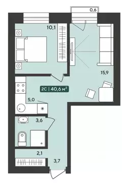 2-к кв. Новосибирская область, Мошковский район, пос. Октябрьский ...