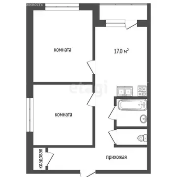 3-комнатная квартира: Чита, улица Подгорбунского, 9 (74.3 м)