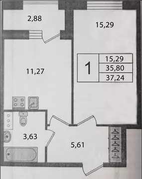 1-к кв. Санкт-Петербург бул. Головнина, 4 (36.3 м)