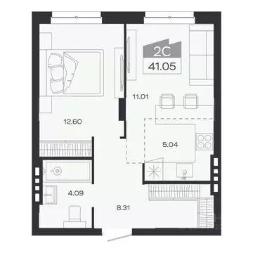 2-к кв. Новосибирская область, Новосибирский район, Краснообск рп ...