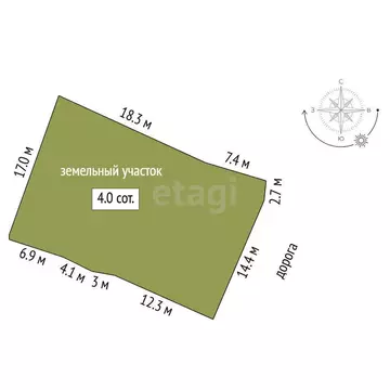 Дом в Тюмень, СНТ Строитель, Кольцевая улица (90 м)